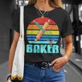 Retrointage Baker Awesome Baker s Geschenk T-Shirt Geschenke für Sie