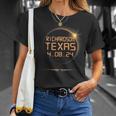 Richardson Texas Tx Total Solar Eclipse April 8 2024 4-8 T-Shirt Gifts for Her