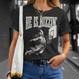 He Is Rizzin' Jesus Playing Basketball T-Shirt Gifts for Her