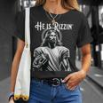 He Is Rizzin Jesus Playing Football Sports Rizz T-Shirt Gifts for Her