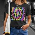 Rock The Staar Rock The Test Test Day Teachers Motivational T-Shirt Gifts for Her