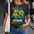 Roller Skating 8Th Birthday Boys Rollin Into 8 Awesome 2016 T-Shirt Gifts for Her