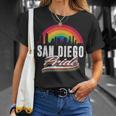San Diego Pride Lgbt Lesbian Gay Bisexual Rainbow Lgbtq T-Shirt Gifts for Her