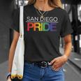 San Diego Pride Lgbtq Rainbow T-Shirt Gifts for Her