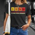 Sarkasmus Elements Dummheit Lustiger Chemie Wissenschaft Lehrer T-Shirt Geschenke für Sie