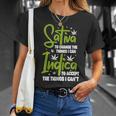 Sativa To Change The Things I Can Indica Cannabis Weed Leaf T-Shirt Gifts for Her