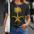 Saudi Arabia Saudi Emblem T-Shirt Gifts for Her