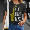 Saxophone Jazz Music Baritone Musical Blues Teacher T-Shirt Gifts for Her