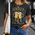 Schlager Und Bier Darum Bin Ich Hier Schlagerparty Costume T-Shirt Geschenke für Sie