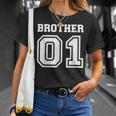 Schwarzes T-Shirt Brother 01, Sportliches Design für Brüder Geschenke für Sie