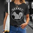 Secret Squirrel Military Intelligence Usaf Patch T-Shirt Gifts for Her