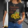 Senegal Parrot Sunshine Sunflower T-Shirt Gifts for Her