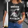 Shark Snack Attack Hungry Shark T-Shirt Gifts for Her