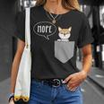 Shiba Inu Pocket Nope Shiba Inu T-Shirt Gifts for Her