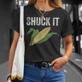 Shuck It Farmer Corn Lover Market Festival T-Shirt Gifts for Her