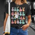 Silly Goose On The Loose Groovy Silliest Goose Lover T-Shirt Gifts for Her