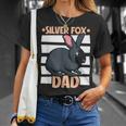 Silver Fox Rabbit Dad T-Shirt Gifts for Her