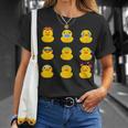Simpáticos Patos Pequeños Niños Niñas Patos De Goma Patitos Camiseta unisex Regalos para ella