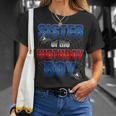 Sister Of The Birthday Spider Web Boy Family Matching T-Shirt Gifts for Her
