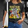 Sister Of The Wild One 1St Birthday Zoo Animal Safari Jungle T-Shirt Gifts for Her Sister Of The Wild One 1St Birthday Zoo Animal Safari Jungle T-Shirt Gifts for Her