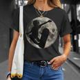 Skateboard Kick Flip Silhouet Fool Moon Skateboarder T-Shirt Gifts for Her