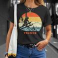 Ski Tignes France Vintage Snow Skiing Vacation T-Shirt Gifts for Her