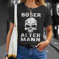 Skull Biker Intage Skull Evil Old Man T-Shirt Geschenke für Sie