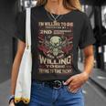 Skull Willing To Die Protecting 2Nd Amendment Rights T-Shirt Gifts for Her