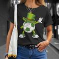 Soccer Boy St Paddys Day Leprechaun Hat Dabbing Soccer Ball T-Shirt Gifts for Her