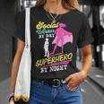 Social Worker By Day Superhero By Night Work Job Social T-Shirt Gifts for Her