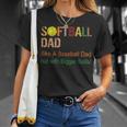 Softball Dad Like A Baseball Dad But With Bigger Balls T-Shirt Gifts for Her