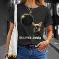 Solar Eclipse 2024 Chihuahua Wearing Glasses T-Shirt Gifts for Her