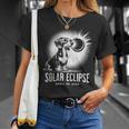 Solar Eclipse 2024 Dachshund Wearing Glasses T-Shirt Gifts for Her