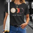 Solar Eclipse 2024 New York Total Eclipse American Graphic T-Shirt Gifts for Her