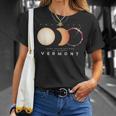 Solar Eclipse 2024 Vermont Total Eclipse American Graphic T-Shirt Gifts for Her