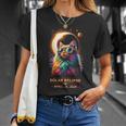 Solar Eclipse April 8 2024 Cats Lovers T-Shirt Gifts for Her