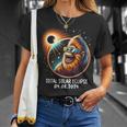 Solar Eclipse Bigfoot Wearing Glasses April 8 2024 T-Shirt Gifts for Her