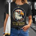 Solar Eclipsetwice In Lifetime 2024 Solar Eclipse Bald Eagle T-Shirt Gifts for Her