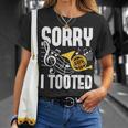 Sorry I Tooted French Horn Player French Hornist T-Shirt Gifts for Her