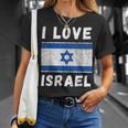 Souvenir Deoyage De Famille Israélienne Avec Inscription I Love Israël T-Shirt Cadeaux pour elle