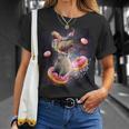 Space Capybara Riding Donut Galaxy Capybaras T-Shirt Gifts for Her