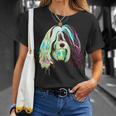 Splash Tibet Terrier Hund T-Shirt Geschenke für Sie