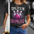 Splits 'N Giggles Bowling Team Bowler Sports Player T-Shirt Gifts for Her