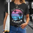 Spring Break 2024 Cancun Mexico Beach Retro Surf Vacation T-Shirt Gifts for Her