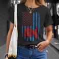 Steak Whiskey Freedom Cigars Usa Flag T-Shirt Gifts for Her