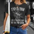 Step Fathor Like Dad Step Cooler Viking Step Father's Day T-Shirt Gifts for Her