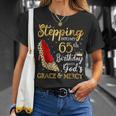 Stepping Into My 65Th Birthday With God's Grace & Mercy T-Shirt Gifts for Her