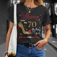 Stepping Into My 70Th Birthday With God's Grace And Mercy T-Shirt Gifts for Her