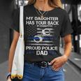 Stolzer Papa Eines Police Officer – Thin Blue Line Geschenk T-Shirt Geschenke für Sie