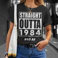Straight Outta 1984 40 40Th Birthday T-Shirt Gifts for Her